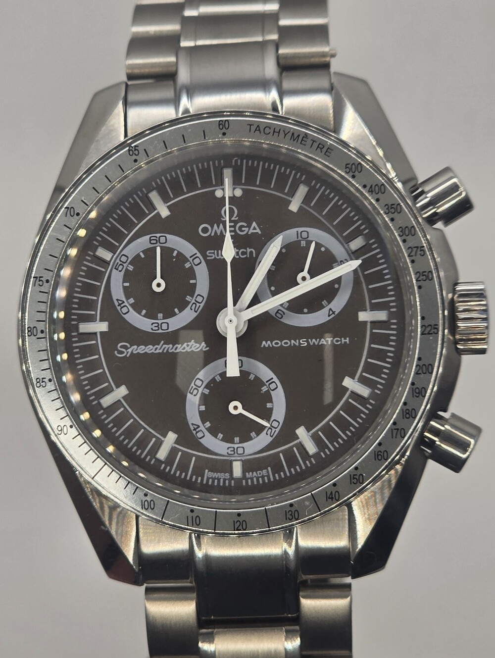 SWATCH MOONWATCH Mission To  Desert Speedmaster In STAINLESS STEEL 42mm